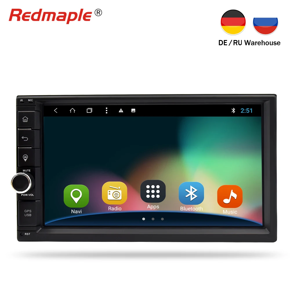 2 Din Android 8 1 универсальный автомобильный радиоприемник GPS навигация