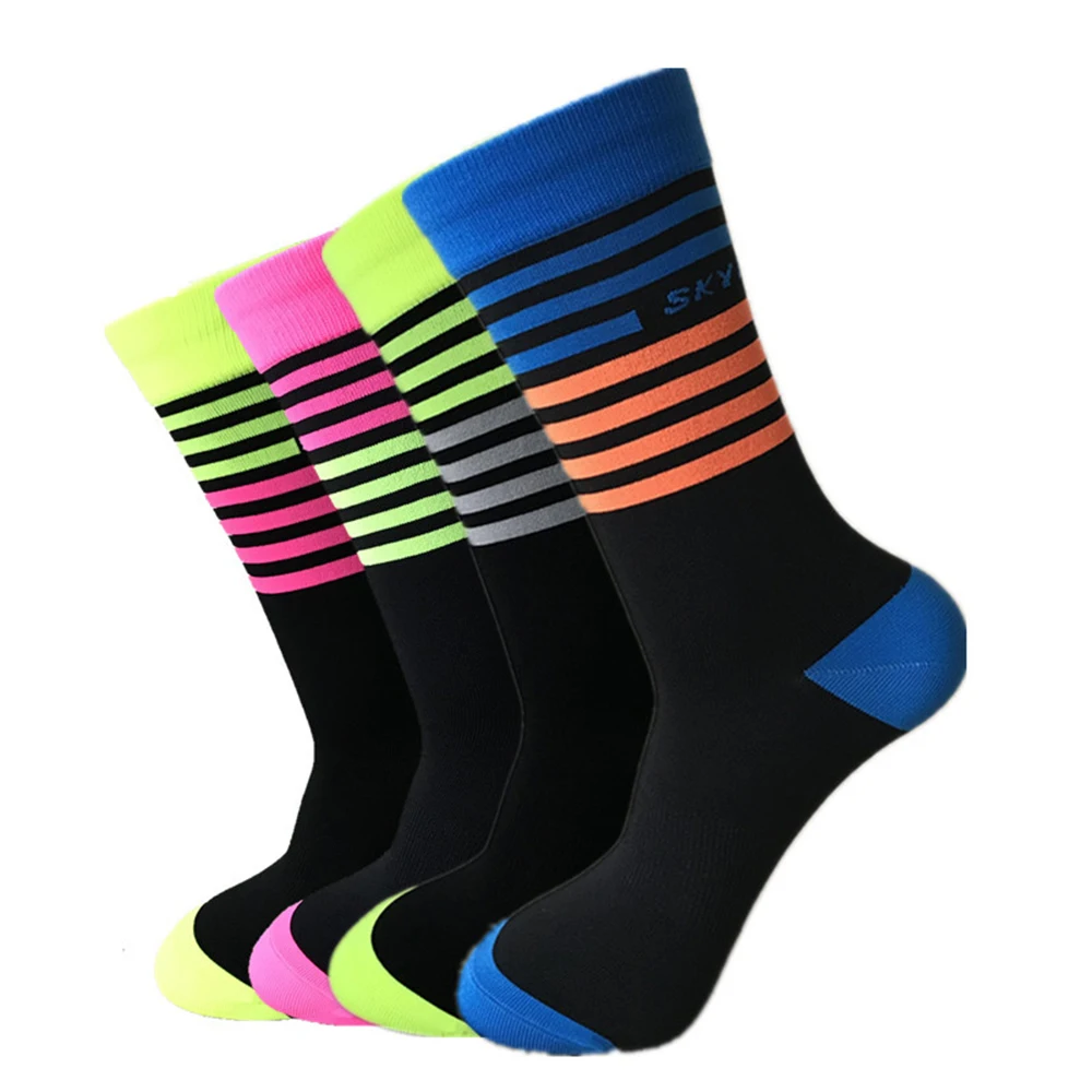 

Men Women Unisex Fashion Sport Cycling Socks Mid Calf Breathable Sports Bike