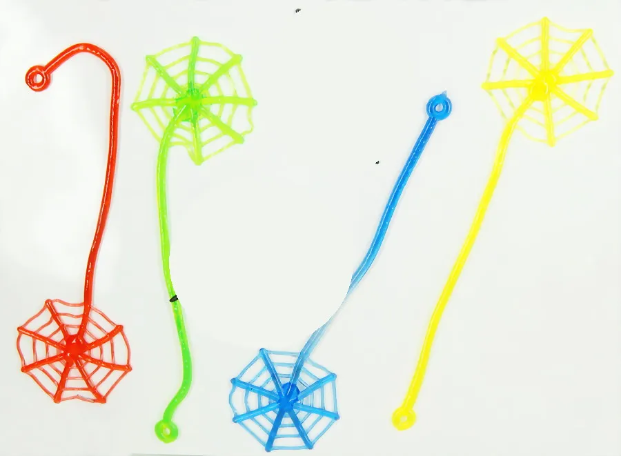 

100X Sticky Spiders with Webs Slime Slap Vending Capsule Toys Promotional Pinata Birthday Party Favors Gift Novelty School Prize