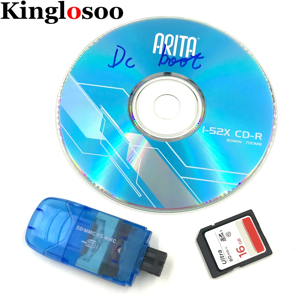 

For Sega Dreamcast DC game SD card adapter converter reader with indicator light free 16G SD card games