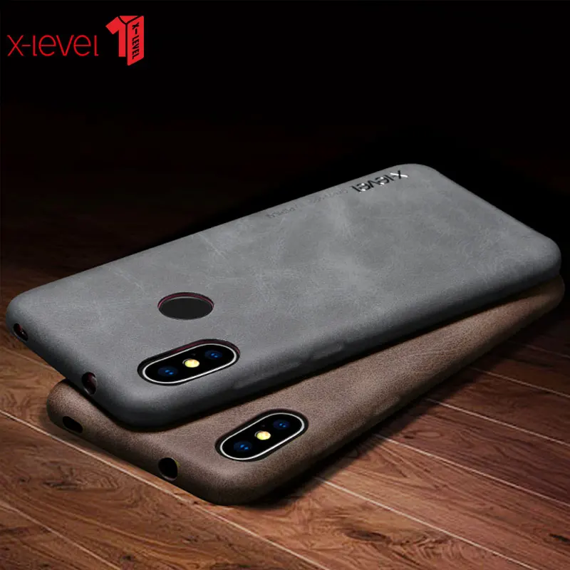 

X-Level For Xiaomi Redmi 6 Case Original Vintage Cases Luxury PU Leather Ultra thin Case For Xiaomi Redmi 6 Pro Back Cover Coque