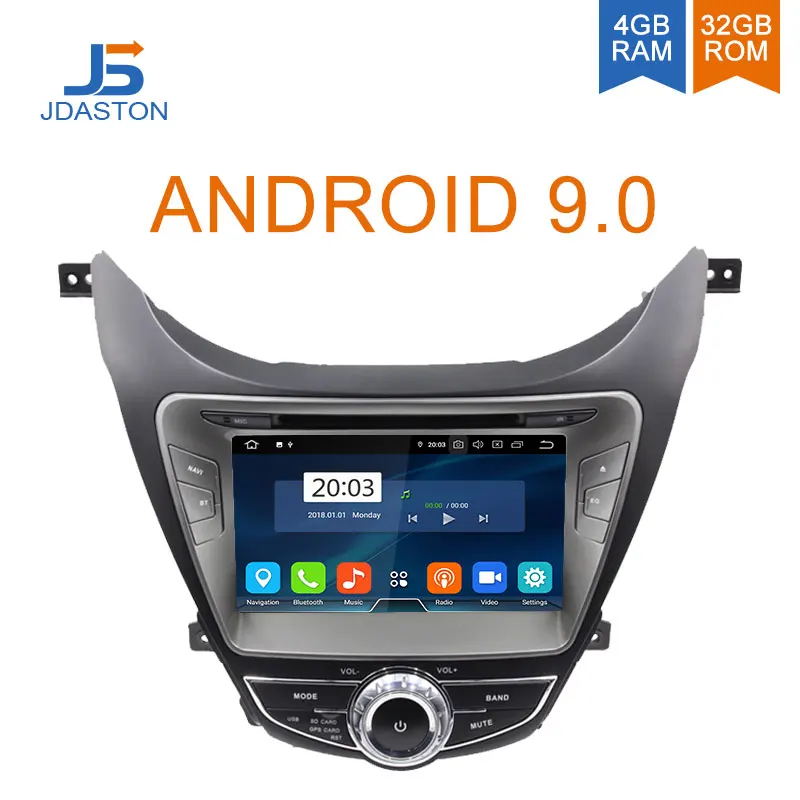 

JDASTON Octa Cores Android 9.0 Car DVD Player For HYUNDAI Elantra Avante I35 4G+32G WIFI Multimedia GPS Stereo 2 Din Car Radio