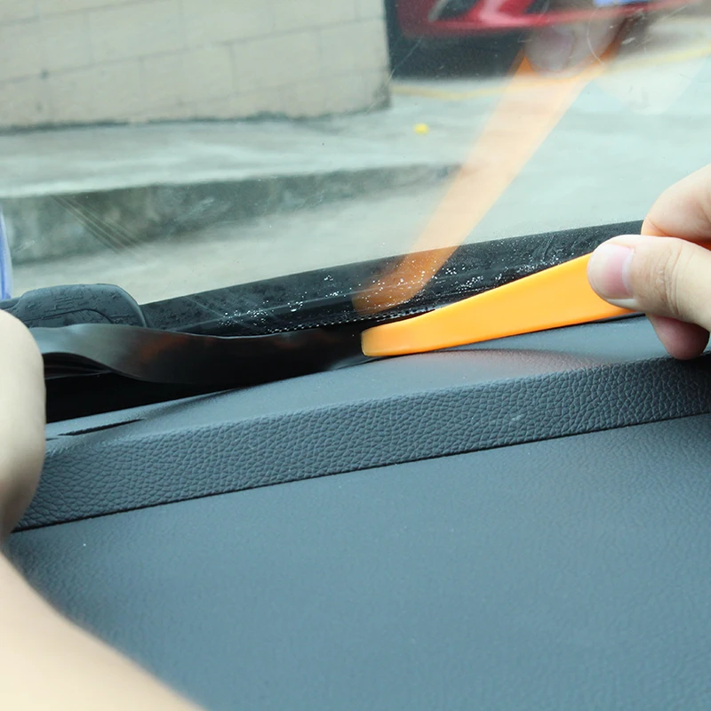 Автомобиль-Стайлинг для Nissan Tiida 2008- Anti-Шум Звукоизолированные пыле приборной панели автомобиля Лобовое стекло щеточное авто аксессуары