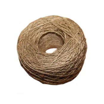 

NEW natural jute rope 1mm Soft 100M Natural Textured Hessian Jute Twine Gift box String Rope Floral Craft Wedding Tags Wrap Deco