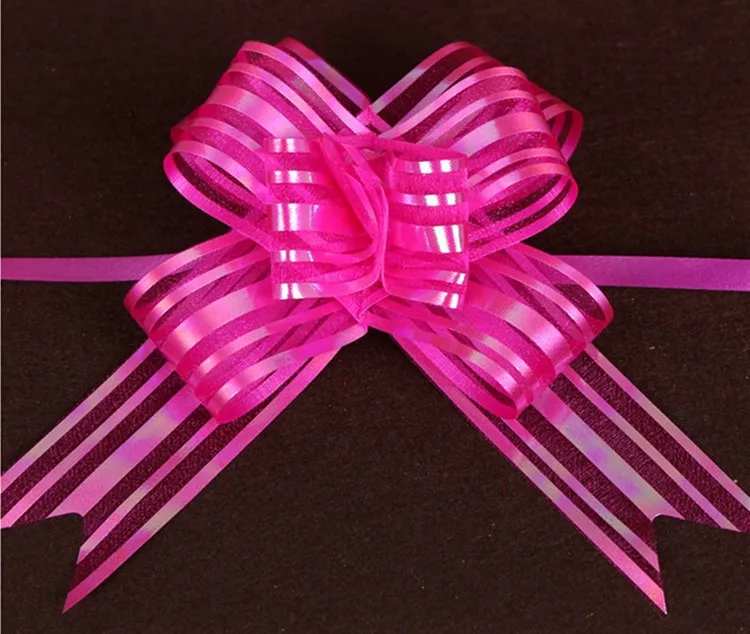 2015 New 10pcslot Wedding Pull Bow Ribbon For Wedding Car Decoration Cute Pull Bow Ribbon For Gift Wrap 5 Colors (5)