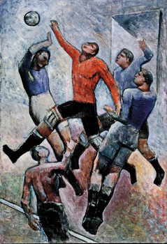 

Modern handmade painting playing basketball on oil canvas for living room decor and wallpaper