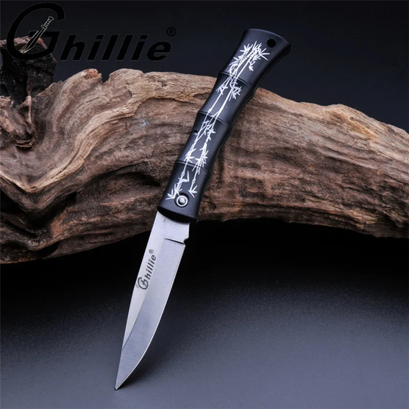 Bamboo Pattern Pocket Folding Knife Mini Tactical Outdoor Camping Survival Multifunctional Blade Hand Tool Gift | Инструменты