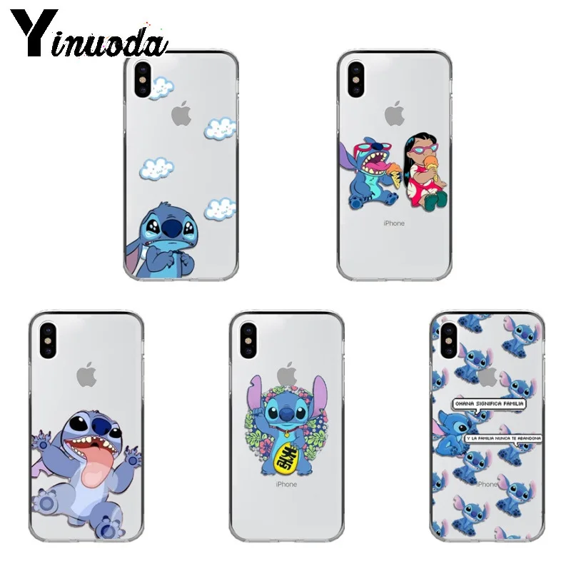 

Yinuoda Lilo and Stitch Cartoon Soft Phone Case For iPhone 8 7 6 6S Plus X XS XR XSMax 5 5s SE 5c