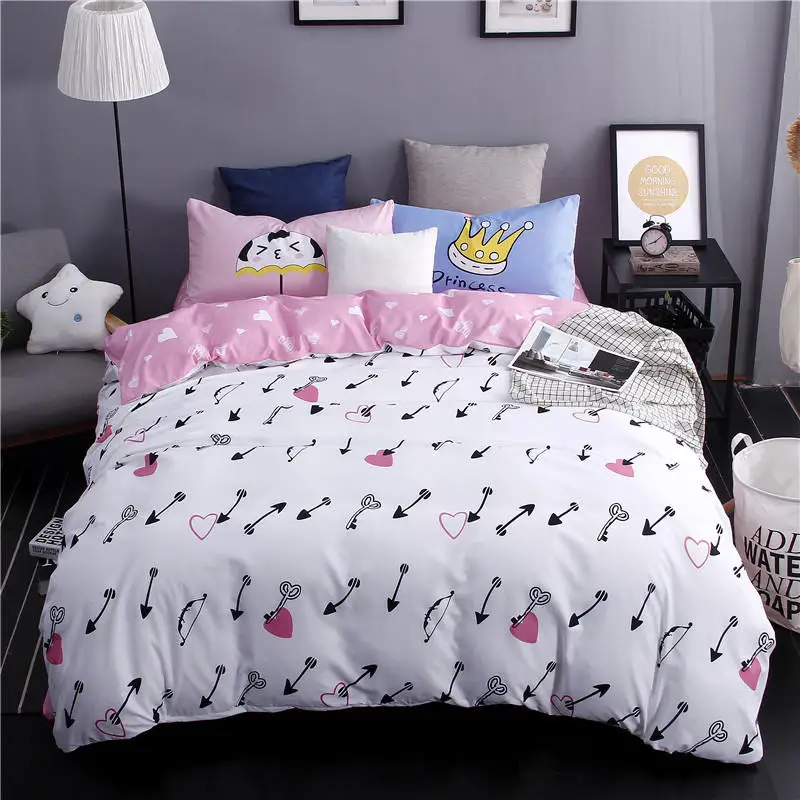 Free shipping Korean cotton four piece bed linen cotton bed sheets