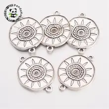 

Alloy Links, Lead Free and Cadmium Free, Flat Round, Antique Silver Color, 30x23x2.5mm, Hole: 2mm