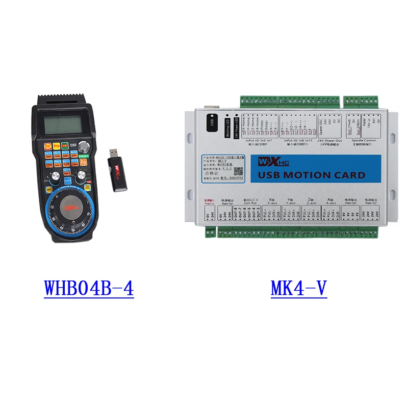 

good price 4axis mach3 cnc controller breakout borad and usb wireless mpg pendant 2000KHZ with one year warranty