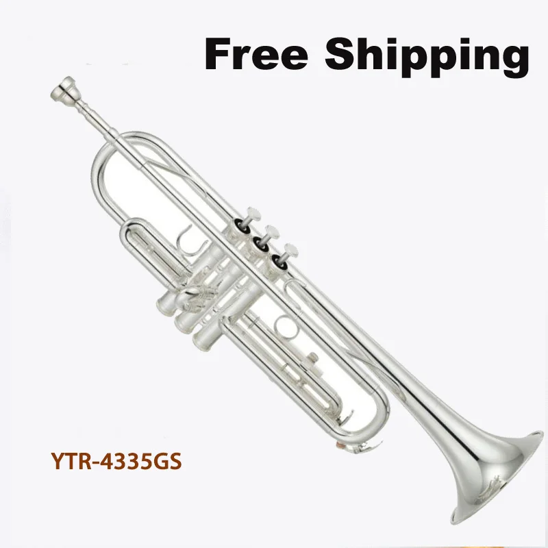 Free Shipping New Hot Sale High quality trumpet YTR 4335GS trumpet bb
