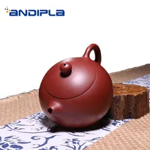 210 мл настоящий Исин фиолетовый глиняный чайный горшок сырой руды Dahongpao с шариковым отверстием Xishi Zisha горшок посуда для напитков домашний чай церемония чайный чайник