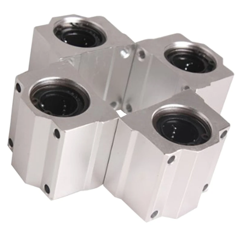 

Useful 4 Pcs SC20UU 20mm Aluminum Linear Motion Ball Bearing Slide Bushing for CNC