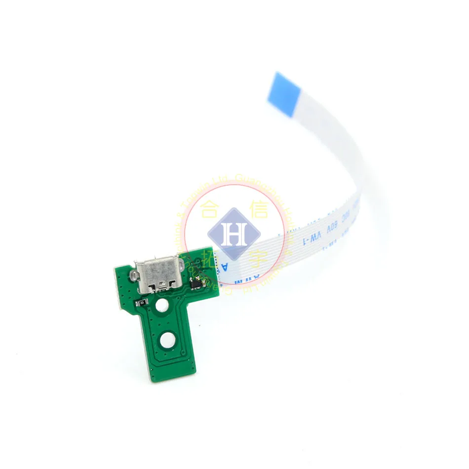 HOTHINK 50 компл./лот JDS-011 JDS-030 JDS-040 JDS-055 USB плата с зарядным портом с кабелем для PS4 PRO Slim контроллер запчасти для ремонта