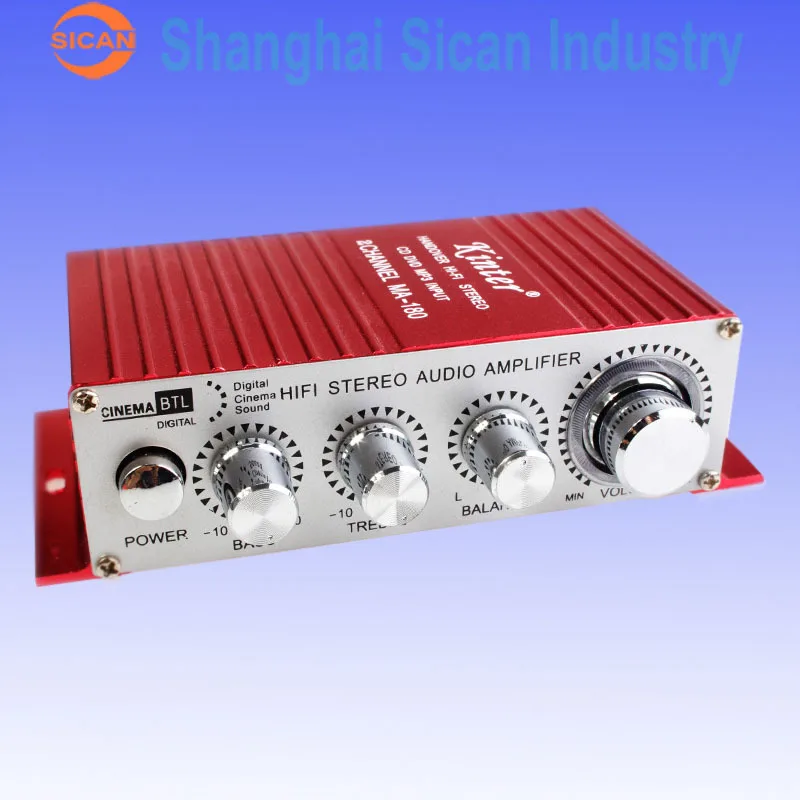 Kinter MA-180 привет-fi 2 Канала Красный Усилитель Мощности Автомобилей &amp Главная Аудио