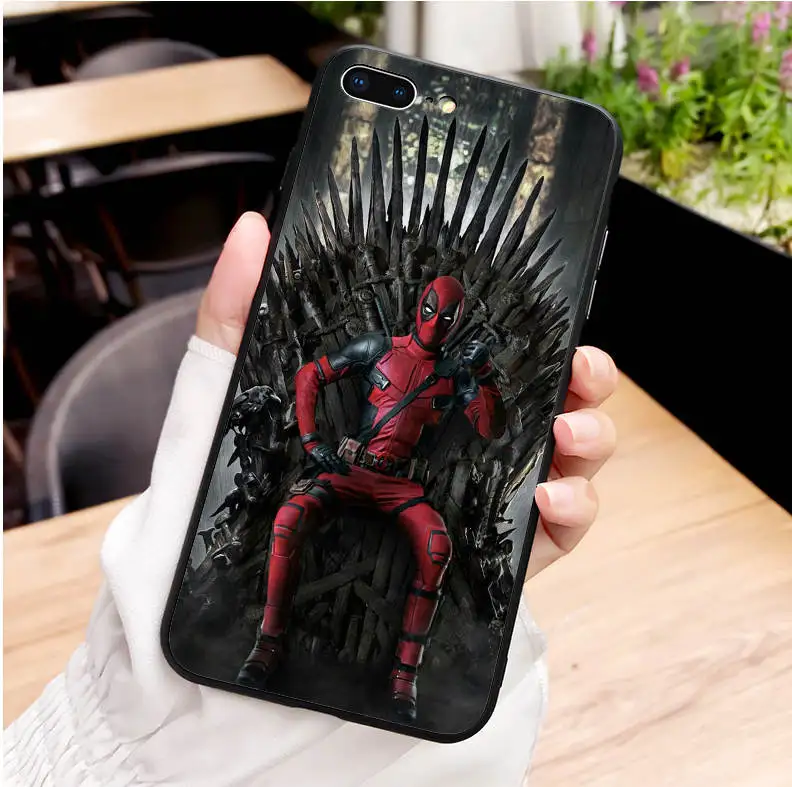 Marvel DC comics Железный человек паук Бэтмен мягкий ТПУ чехол для телефона для iPhone MAX XR XS X10 5 5S 5SE 6 6splus 7 7plus 8 8plus - Цвет: TPU