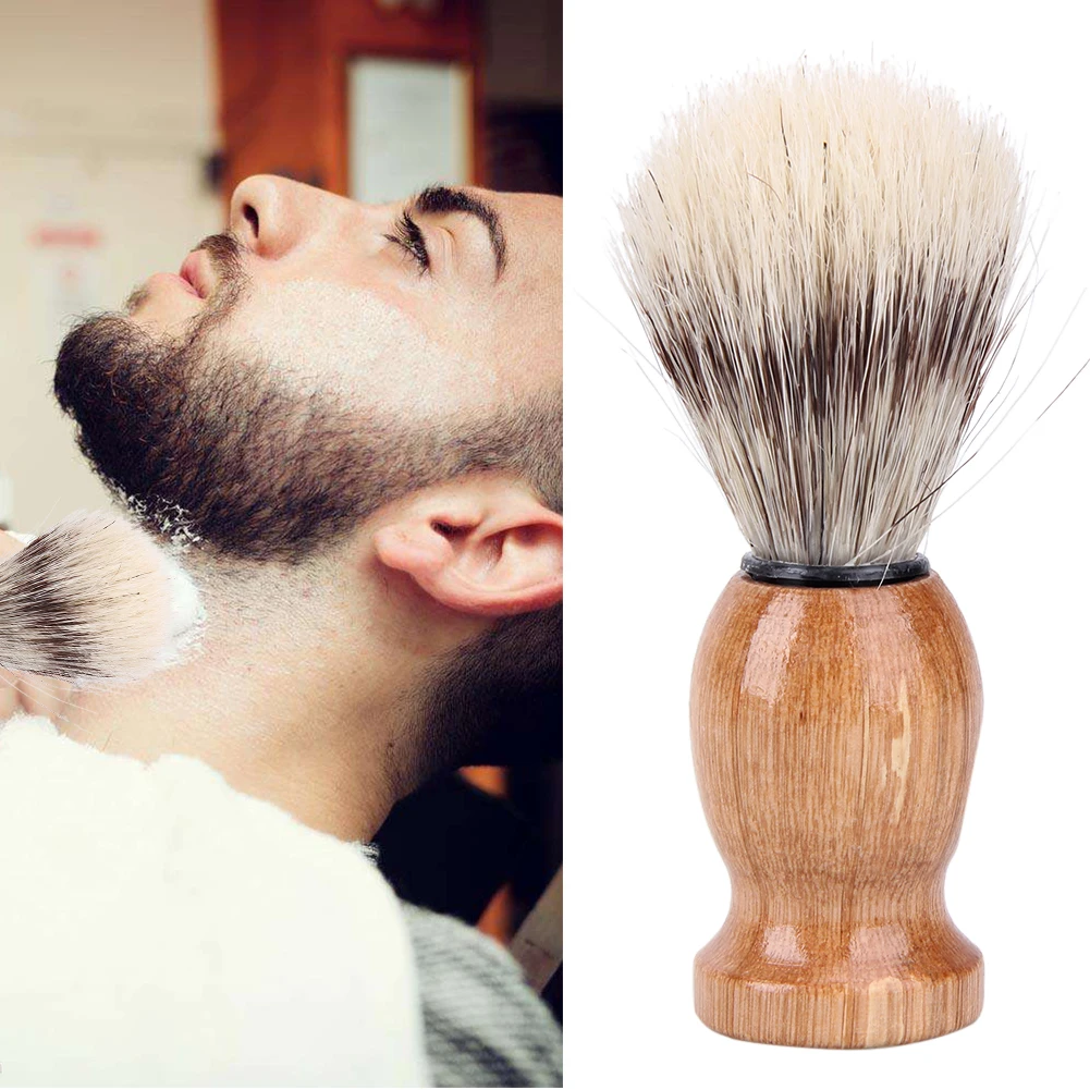Badger Hair Men's Shaving Brush Barber Salon Facial Beard Cleaning