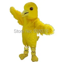 Длинный плюшевый канарский костюм талисмана Взрослый размер птицы маскотт костюм маскота сценический реквизит вечерние Карнавальная Фантазия платье SW572