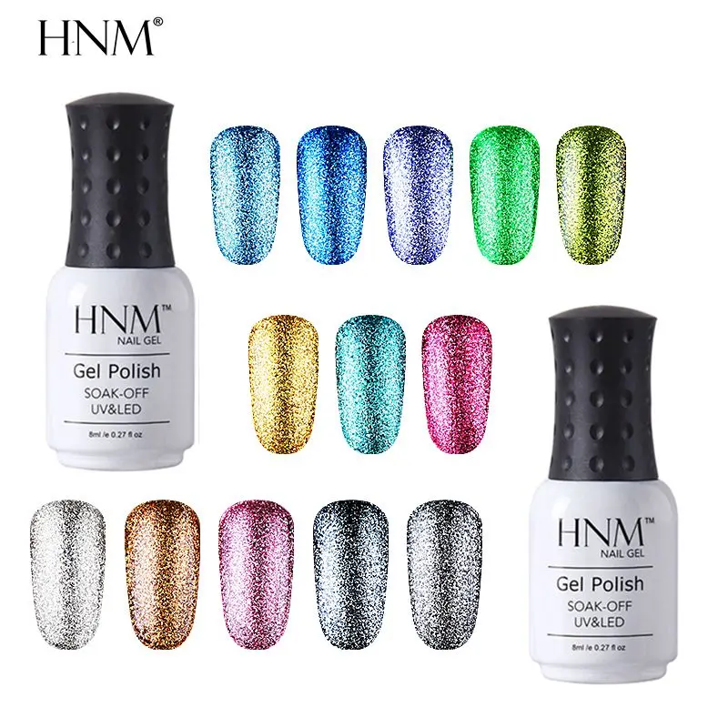 HNM 8 мл Платиновый клей для ногтей супер блестящий УФ лак светодиодный Гель