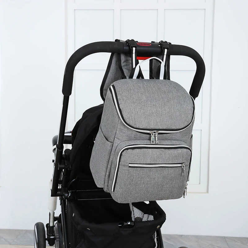 

2019 USB Interface Diape Bag Backpack Large Capacity WaterProof Baby Nappy Bag Rechargeable Maternity Mummy Bag For Baby Care