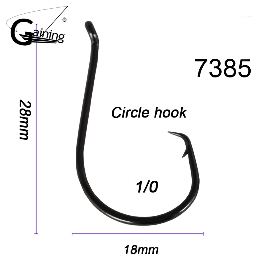 50X1/0 японского Рыболовные Крючки из нержавеющей стали углерода заточенный химическим способом; Круг Осьминог крюк рыболовные снасти рыболовный крючок