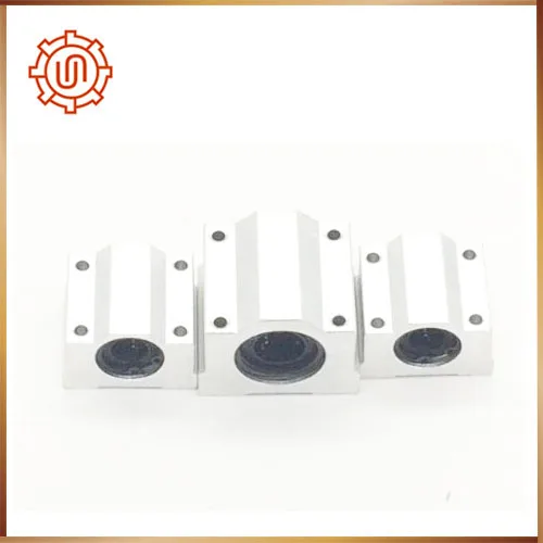 Sc16uu 4 pcs SC16UU SCS16UU الخطي motion الكرات cnc أجزاء الشريحة كتلة جلبة ل 16mm عمود خطي دليل السكك الحديدية CNC أجزاء