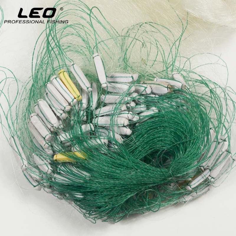 3 Layer Fishing Gill Net Network Nylon Dip Net Trap Net With Float