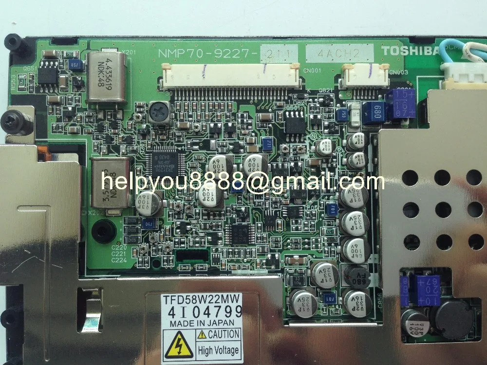 TFD58W22MW 23MW TOSHIBA Display NMP70-9227 for Porshce car radio audio Caterpillar 320D Hitachi ZX-3 (3)