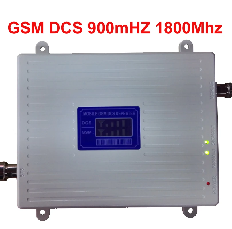 

980 big power 30 dbm gain 65dbi LCD display dual bands GSM DCS booster repeater DCS dual bands booster repeater signal amplifier