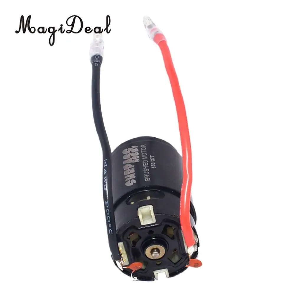 MagiDeal 550 Brushed Electric Motor with Fan for HSP HPI FS Kyosho Traxxas Yokomo WLtoys 1/10 RC Crawler Car