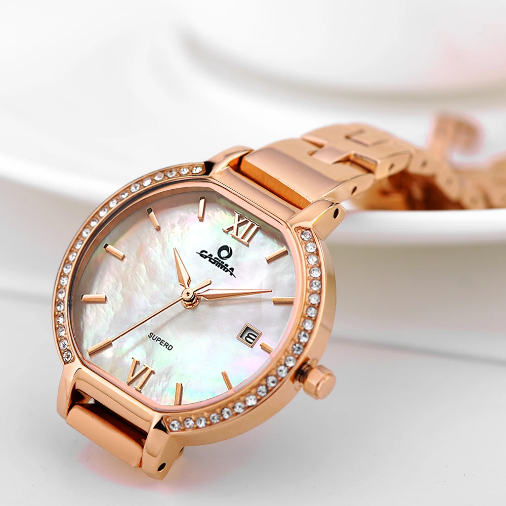 

New CASIMA Luxury Brand Women Bracelet Watches Montre Femme Fashion Casual Gold Ladies Quartz Watch Women Relojes Mujer