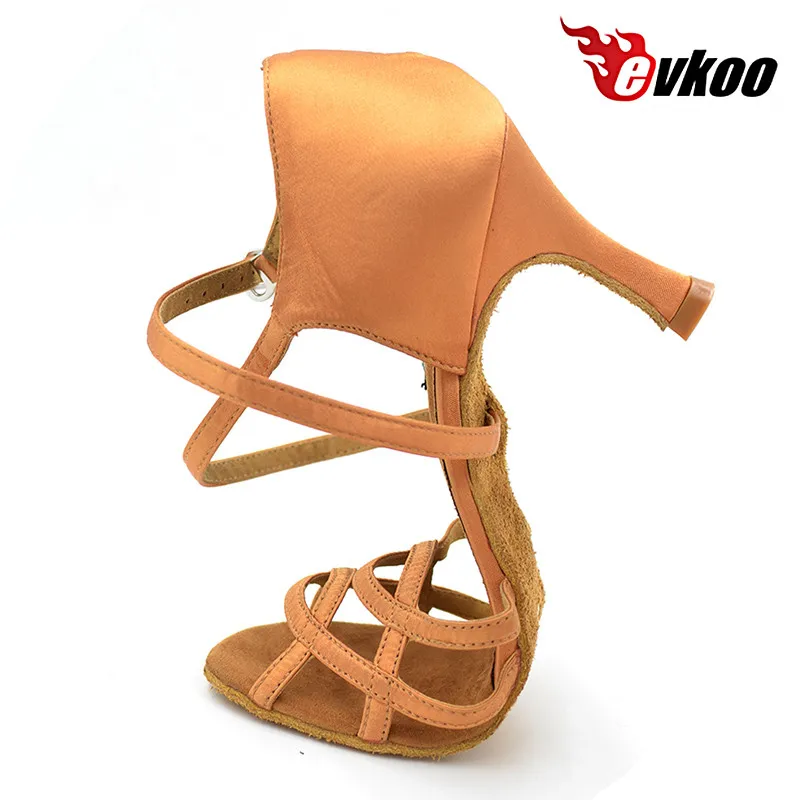Evkoodance zapatos de baile menina cetim preto