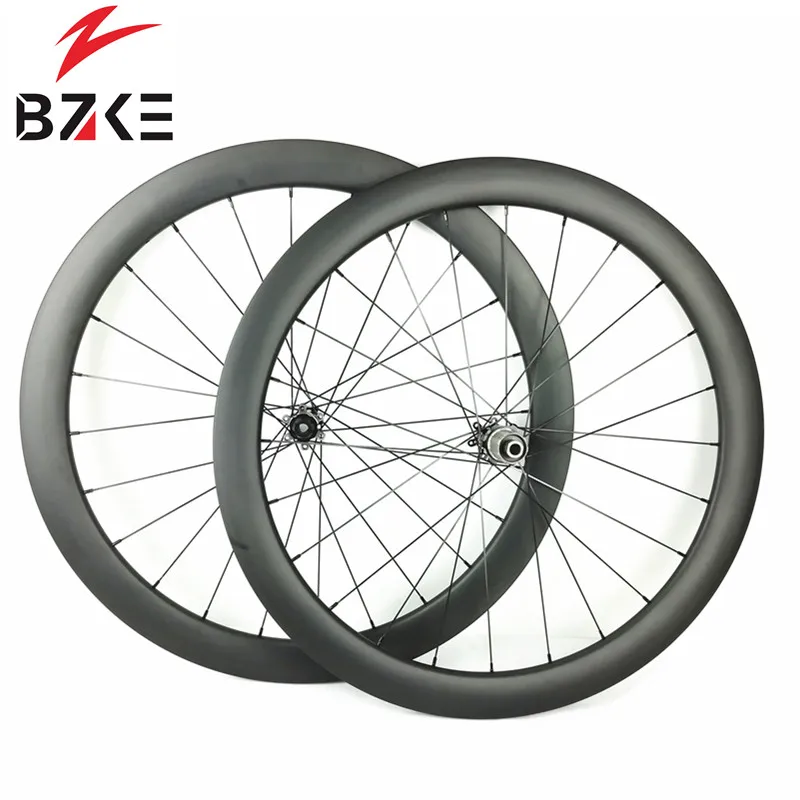 BZKE карбоновые колеса дисковый тормоз 700c колесо с Карбоновым диском для шоссейного велосипеда 38 мм 45 мм 50 мм Глубина велосипедная колёса для гоночной втулка Novatec