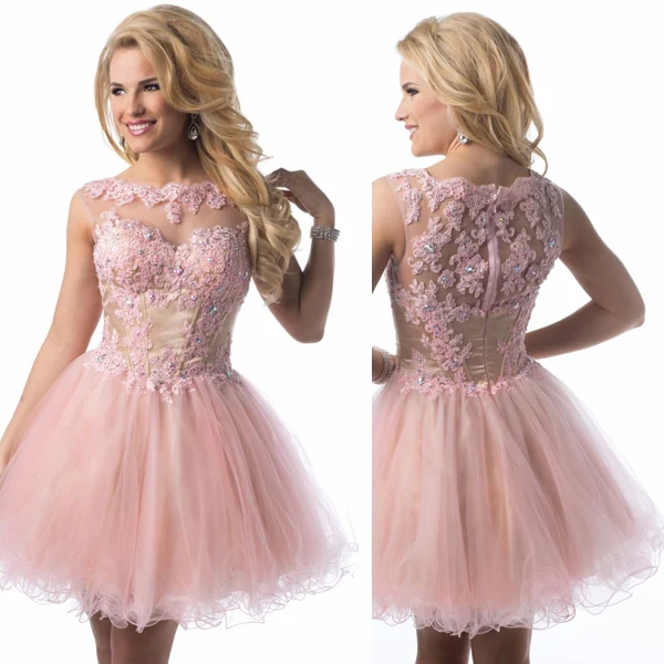 pale pink short dress