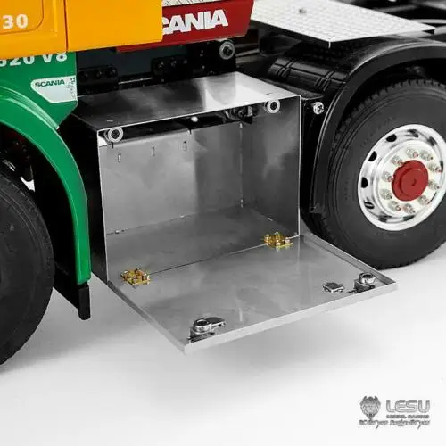 LESU металлический ящик для инструментов бак 1/14 RC DIY Tmy трактор грузовика трейлера