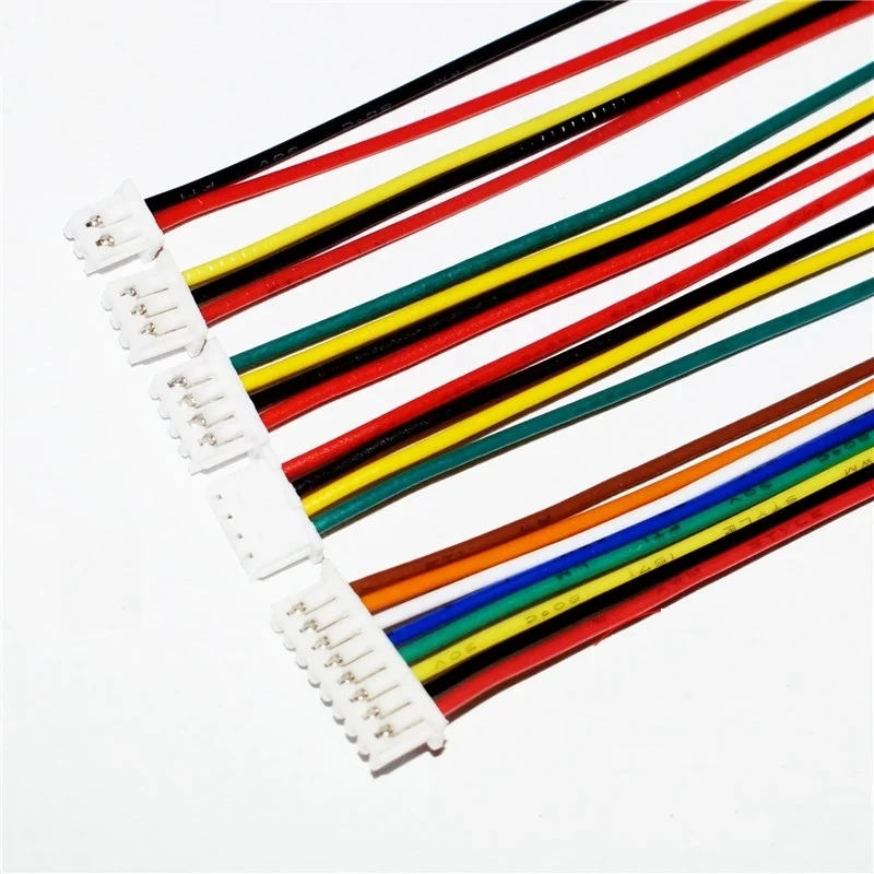10 см 20 30 mini micro JST 1 25 2P/3P/4P/5P/6P/7P/8P/9P/10 контактов гнездовой разъем с проводом кабель