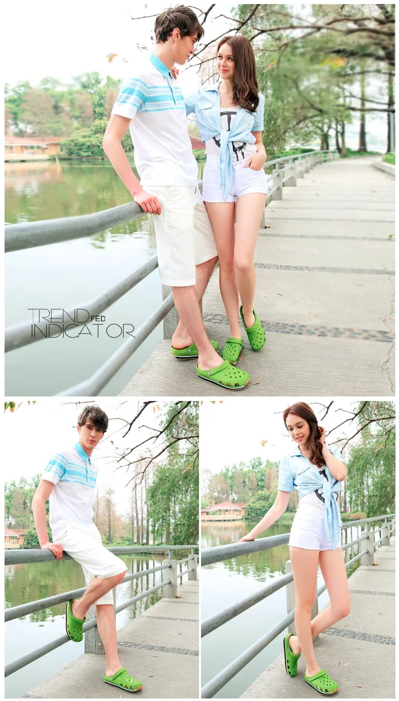 2016 Summer Mens Clogs Beach Slippers For Men Women Garden Shoes Mule Clogs Fashion Candy Color Adult Clog Clogs EVA Materials (7)