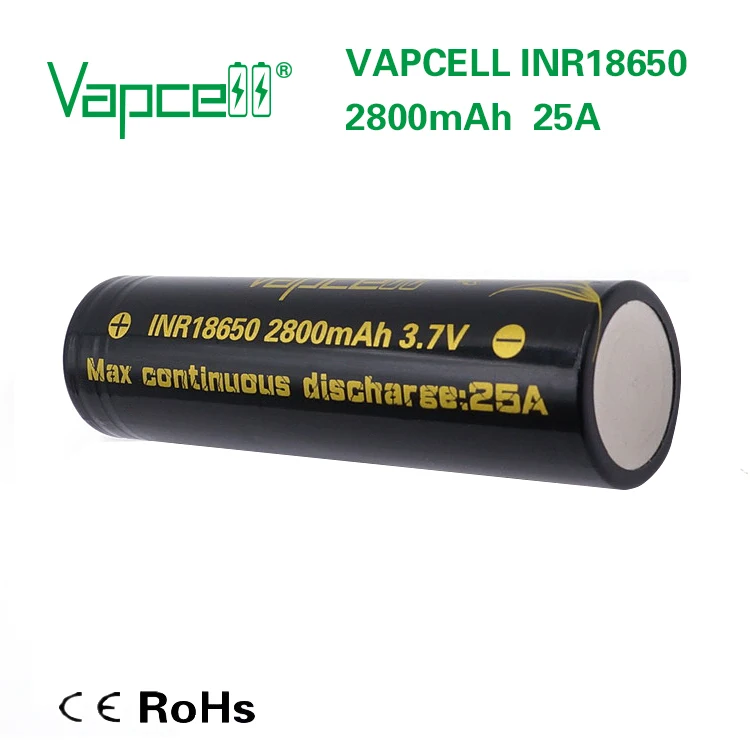 4 шт. VAPCELL INR 18650 Батарея 2800 мАч 25A переупакованная VTC5D аккумуляторная батарея равна