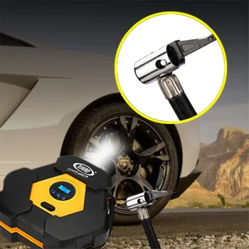 

New 1pc 12V DC Air Compressor Pump Portable Car Tire Inflator with Digital Gauge High Quality