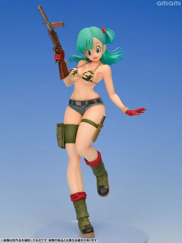 100% Оригинальные megahouse Dragon Ball Gals полную фигуру-bulma армия Ver. от "Dragon Ball"