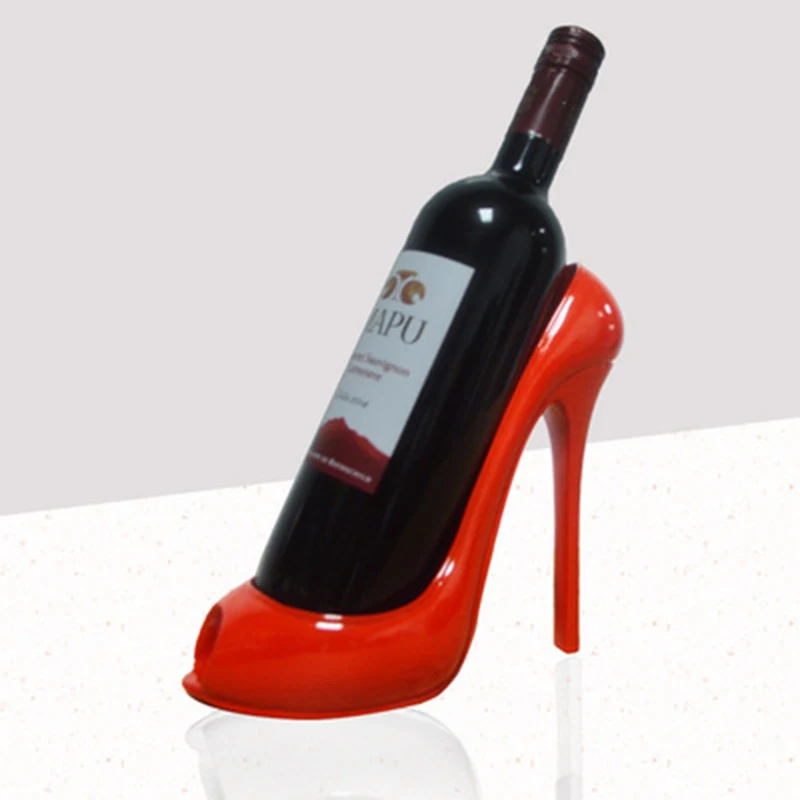High Heels Wine Rack Wine Holder Shelf Resin Practical Sculpture Wine