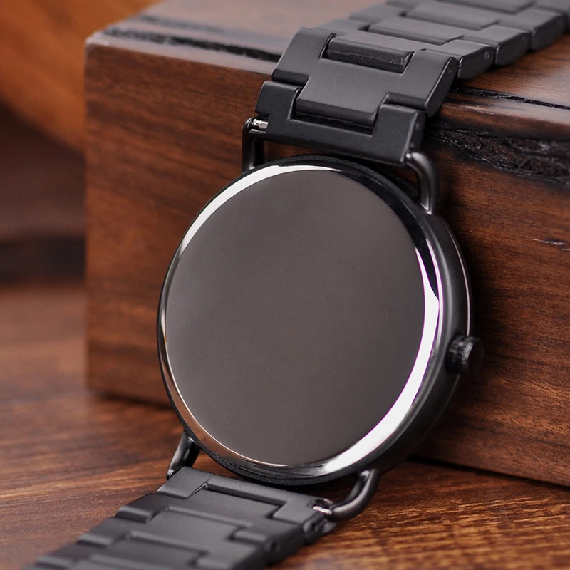 BOBO BIRD Men Luxury Wood Watch Timepiece Date Show Stainless Steel & Wood Band In Gift Box relogio masculino L-R30/S01