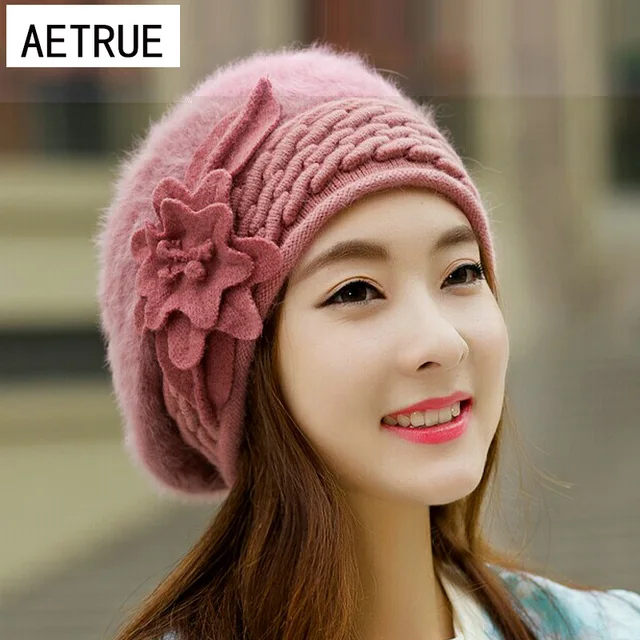 Beanies Women's Winter Hats For Women Knitted Girls Caps Winter
