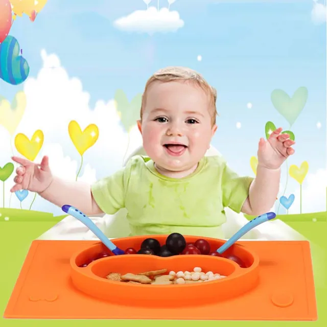 Baby Plate Tableware Children Food Feeding Container Placemat Baby