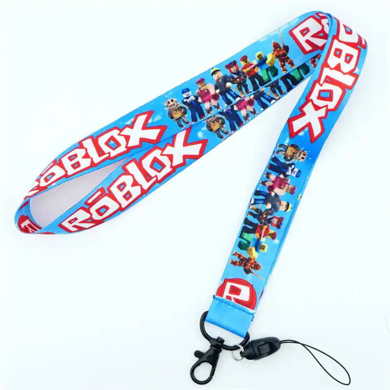 Game Roblox Neck Strap Lanyards Cell Phone Rope Strap Clip Charm Cords Lariat Keychain Keyrings Pendant Cosplay Accessories Gift - 