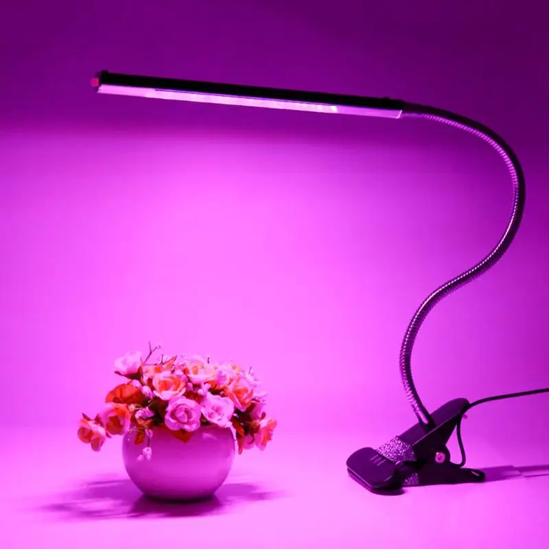 

Professional 5W 24 LED Adjustable Plant Growing Light Bulb Full Spectrum 3 Modes Flexible Lamp Holder Clip Lamp for Plant Flower