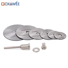 GOXAWEE аксессуары для Dremel HSS циркулярные пильные диски набор для резки дерева дисковые роторные инструменты 6 шт. для Dremel электроинструменты GOXAWEE аксессуары для Dremel HSS циркулярные пильные диски набор для резки дерева дисковые роторные инструменты 6 шт. для Dremel электроинструменты