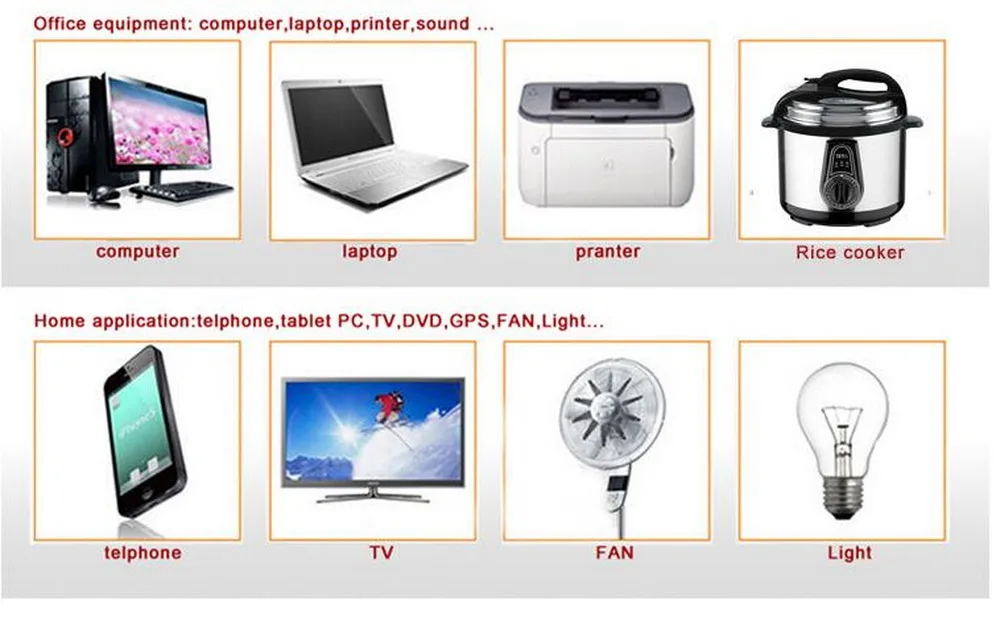 DC 24 V к AC 110 V/Универсальное напряжение DC 12 V к AC 220 V/двойной USB Красный Овальный инвертор питания DC 12 V к AC 110 V/DC 24 V к AC 220 V/