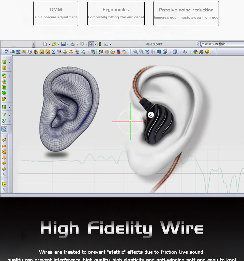 Earphones Dual Driver With Microphone Hifi Headset Stereo Bass Sport Headphone Wired Earphone For Phone Stereo Mic For iPhone  (20)
